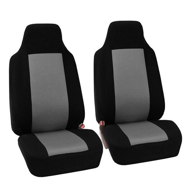 Automotive Seat Covers for Cars Trucks and SUVs (Set of 2) Black Seat