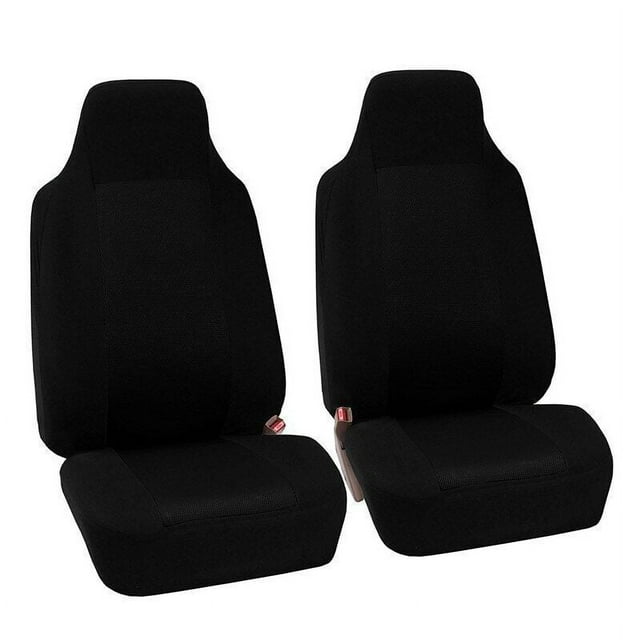 Automotive Seat Covers for Cars Trucks and SUVs (Set of 2) Black Seat