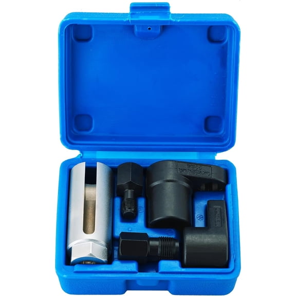 Automotive  Sensor Socket Set | 5 count Offset Wrench Remover and Thread Chaser Kit for O2 Sensors