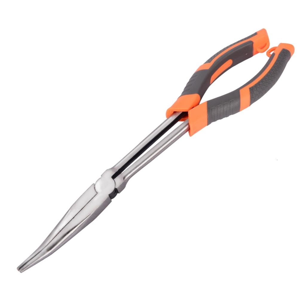 Automotive Set with Long Nose Needle Nose and Round Pliers Long Locking Plier Ergonomic