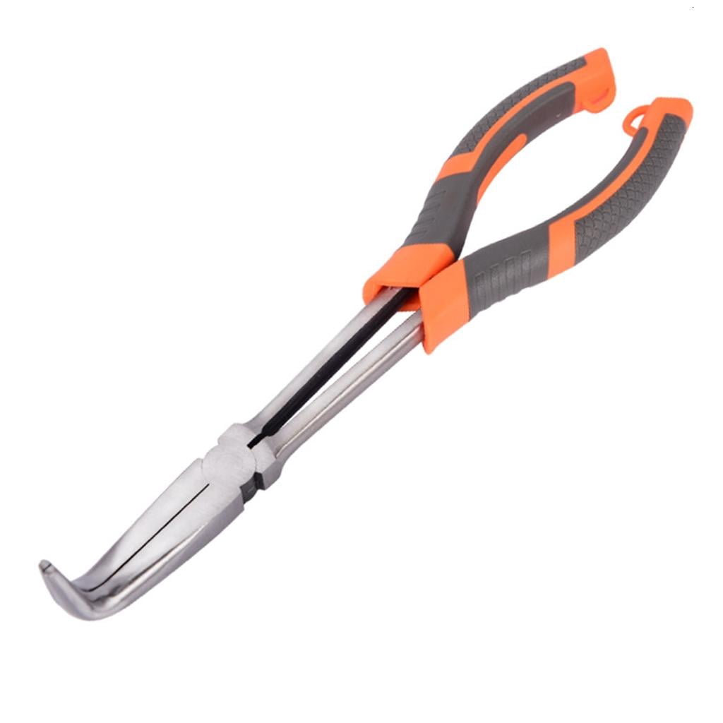 Automotive Set with Long Nose Needle Nose and Round Pliers Long Locking Plier Ergonomic