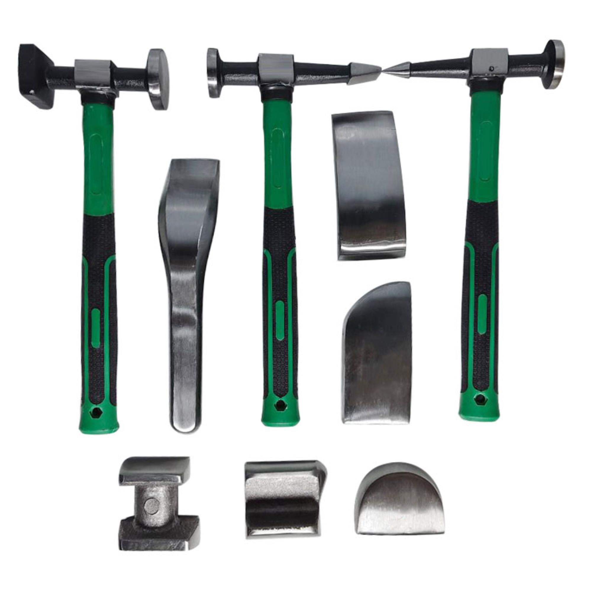 Automotive Sheet Metal Hammer Set 5Piece Flat Head & Concave Horn