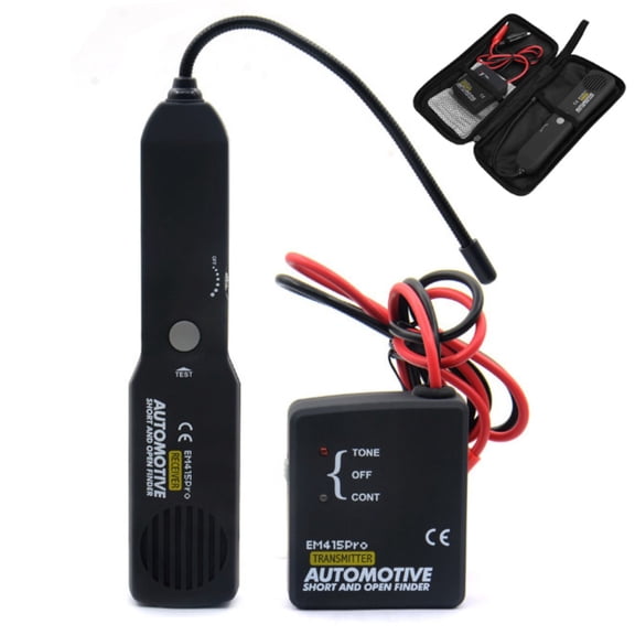 Automotive Short & Open Circuit Finder EM415PRO, Wire Tracer Tester DC 6-42V with 7" Flexible Probe, Electrical Short Detector for Car & Truck, Locate Broken Wires, Current Leaks