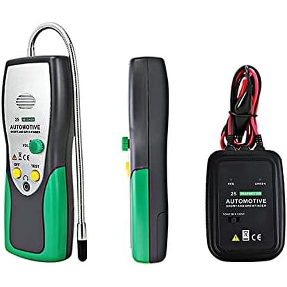 Automotive Short and Open Finder Circuit Tester, DC 6-24V Circuit Breaker Finder Wire Tracer Electrical Adjustable Short Detector Diagnostic Test Tool with Power Probe for Repair