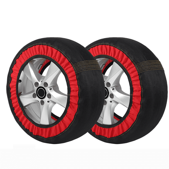 Automotive Snow Socks For Tires Snow Socks For Car Tires 2 Pack, Tire Socks For Snow, Textile Snow Chains For Car, For Passenger Cars SUV Off-Road Vehicles Trucks Winter Emergency Snow Traction