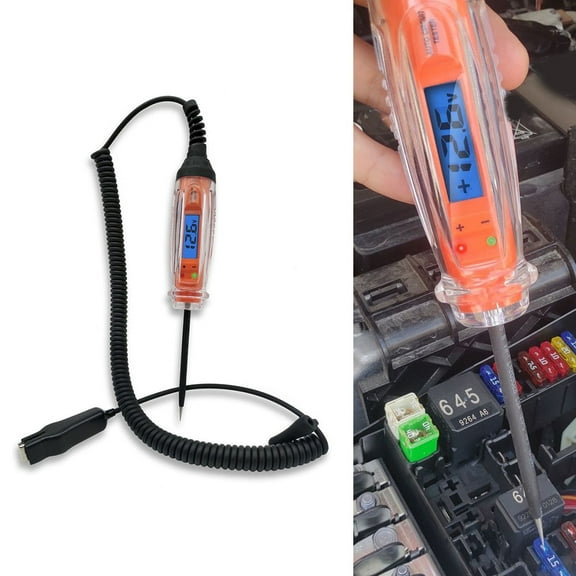 Automotive Test Light 3-60V Dc Digital Light Tester with Voltmeter Illumination