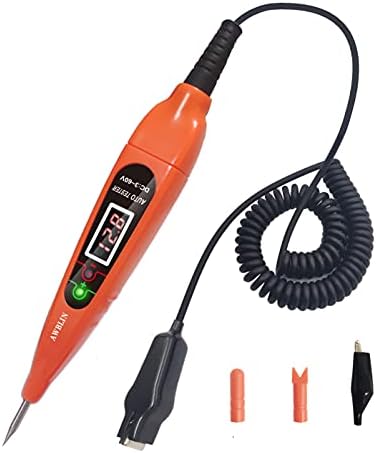 Bergen Sonda Di Potenza Per Auto B6648 – Tester Digitale 6-24V DC Con LED E Segnale Acustico, Per Diagnosi Elettriche E Test Continuità