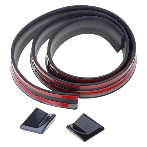 Automotive Trim Carbon Fiber Pattern ABS Spoiler Wind Deflector Drill Installation For Door Window Trunk