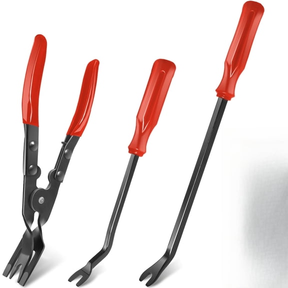 Automotive Trim and Fastener Tool Kit with Scraper