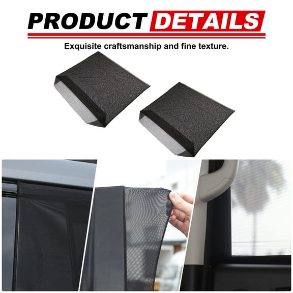 Automotive Universal Rear Door Bug Screen for Hover H9 2024 ,Dust Screen Breathable Mesh Insect Screen(Black)