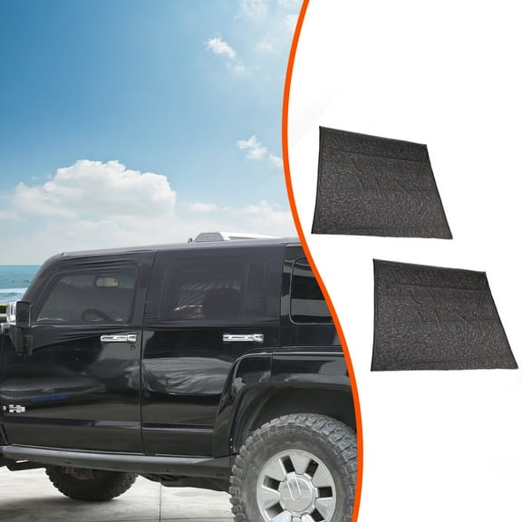 Automotive Universal Rear Door Bug Screen for Hummer H3 2005-2009,Dust Screen Breathable Mesh Insect Screen(Black)