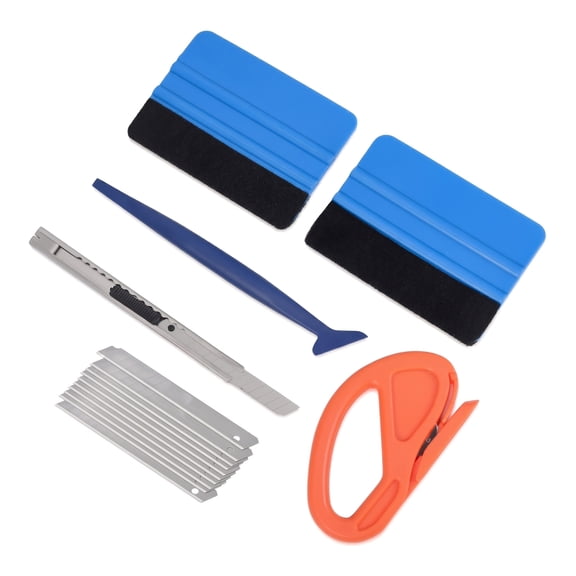 Automotive Vinyl Wrap Tool Kit with Squeegees Scraper Precision Knife Blades Film Cutter for Car Window Tint Installation
