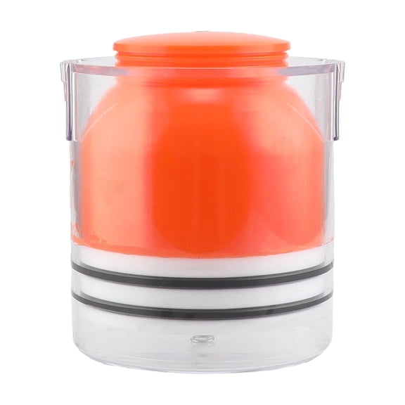Automotive Wheel Bearing Grease Packer Tool, Portable Transparent and Orange Plastic Bearing Packer for Up to 3.5 Inches / 8.89 cm O.D. Bearings, Fast and Efficient Mess-Free Grease Replacement Tool