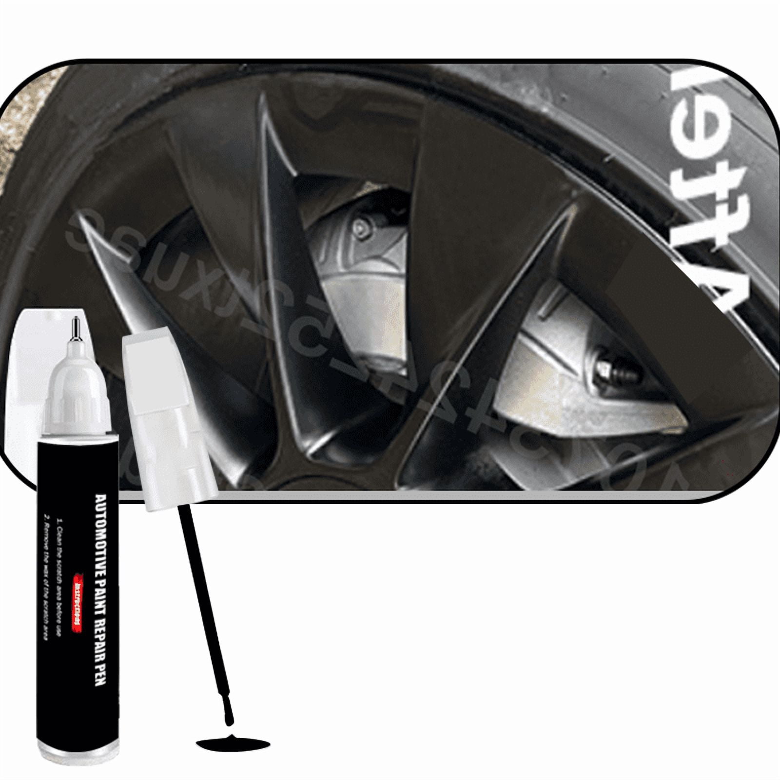Automotive Wheel Touch-Up Pen (Matte Black)Paint Repair Pen Automotive ...