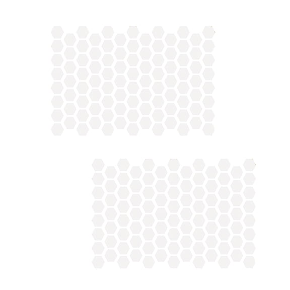 Automotive Window Film 2PCS Set With Hexagonal Pattern Vinyls Decals For Sun Protections And Unique Look