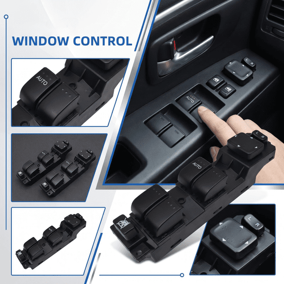Automotive Window Unit, Driver Side Window Switch, Driver Window Master Switch, Car Window Switch, 6X2.5X1.5 in Oem Replacement Auto Down Switch for Mazda 5, Also Fits Mazda 3 and