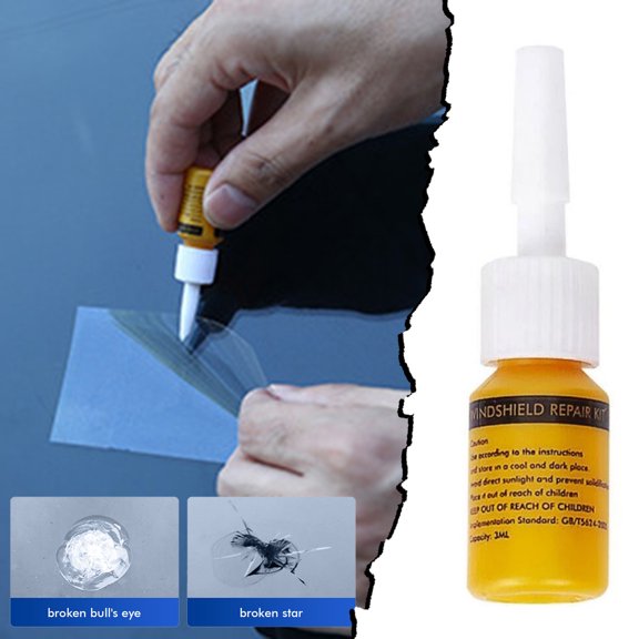 Automotive Windshield Kit for Long-Lasting Crack Fix and Chip