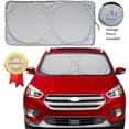 thumbnail image 1 of Automotive Windshield Sunshades with Storage Pouch by A1 Car shield Sun Protector Shades for Windshield Sun Blocker foldable XXL, 1 of 7