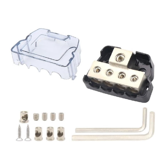 Automotive Wire Connector Junction Box, 1 In 4 Out Gauge with Installation Tool