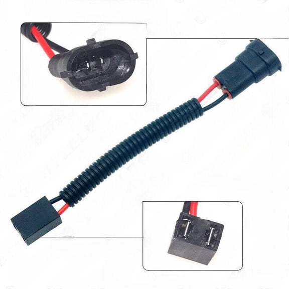 Automotive general HID lamp LED socket wire plug wire with sleeve H8/H9/H11-11 to H7-21 socket wire