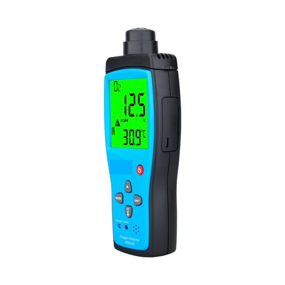 Automotive oxygen detector gas analyzer O2 Meter monitor measuring 0-25% W/ battery Sound and Light Vibration Alarm