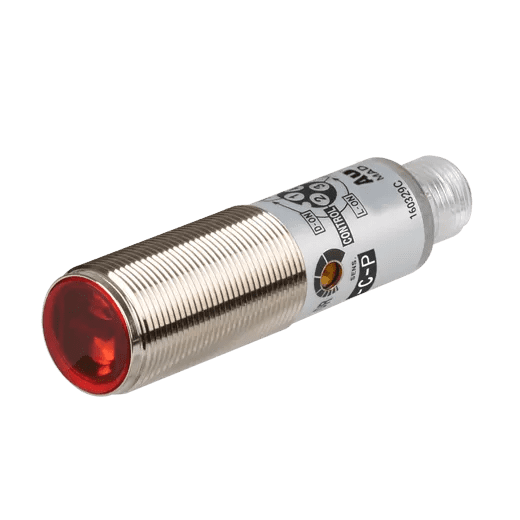 Autonics BRQM400-DDTA-C-P Cylindrical Diffuse-Reflective Photoelectric Sensor, 400 mm, PNP Output, M12 Connector