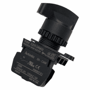 Autonics S2SR-S4WAM White 22/25mm Round Selector Switch, Long Lever, 2-Position Maintained, 1NO Contact, Industrial Control Panel Switch
