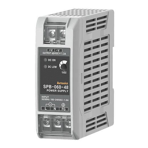 Autonics SPB-060-48 48VDC, 60W Switching Power Supply, DIN Rail Mount