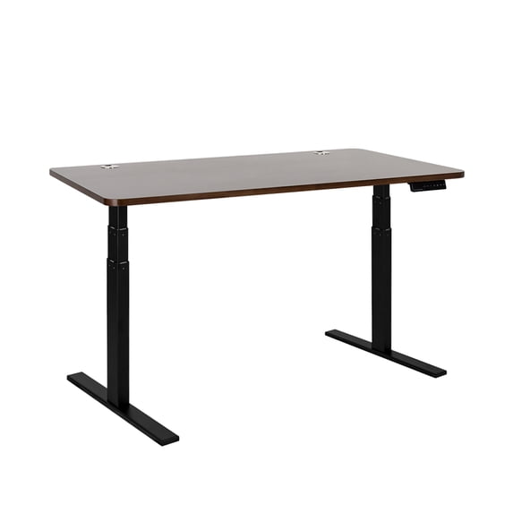Autonomous SmartDesk - Height-Adjustable Standing Desk - Dual Motor - Black Frame - Walnut Classic Table Top size 53" x 30"