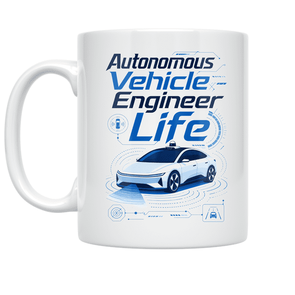 Autonomous Vehicle Engineer Life - Tech Enthusiast - 11 oz Ceramic Coffee Mug