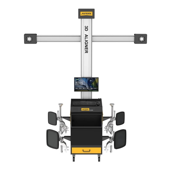 Autool XC505 3D Wheel Alignment Machine, Wheel Alignment & Balancing System with Voice Guidance, Car Model Database, Precise Positioning, Multilingual