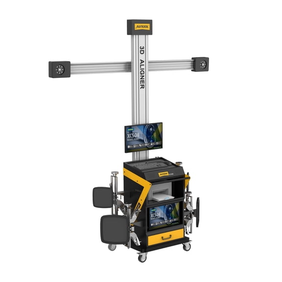 Autool XC508 3D Wheel Aligner All-in-One Alignment & Balancing System with Voice Guidance, Car Database & Precise Positioning