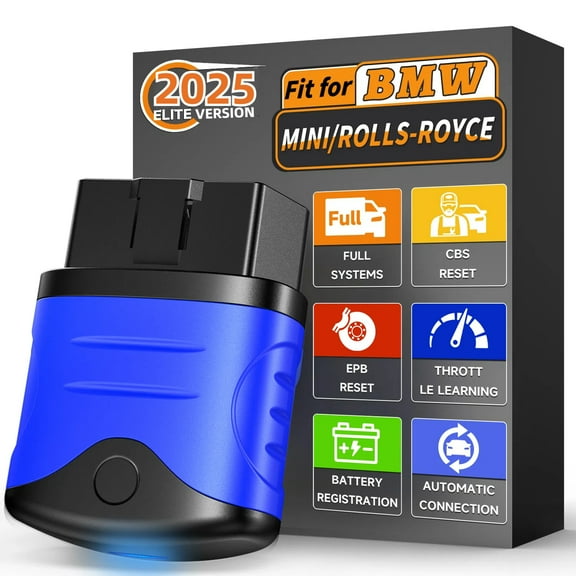 Autophix 3910 Bluetooth OBD2 Scanner Fits for BMW MINI Rolls-Royce Vehicles Full-Systems Scanner with EPB CBS Reset Service Throttle Learning Wireless Code Reader OBD Automotive Diagnostic Scan Tool