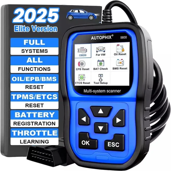 Autophix 5600 OBD2 Scanner Automotive Diagnostic Tool, ABS SRS EPB Engine Scan Tool Full System OBD2 Scanner Code Reader Fit For VW Audi Skoda