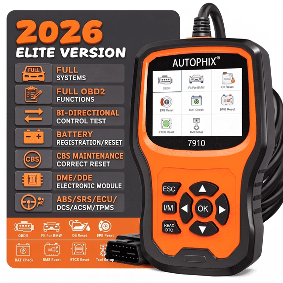 Autophix 7910 Automotive Diagnostic Tool with ABS Reset