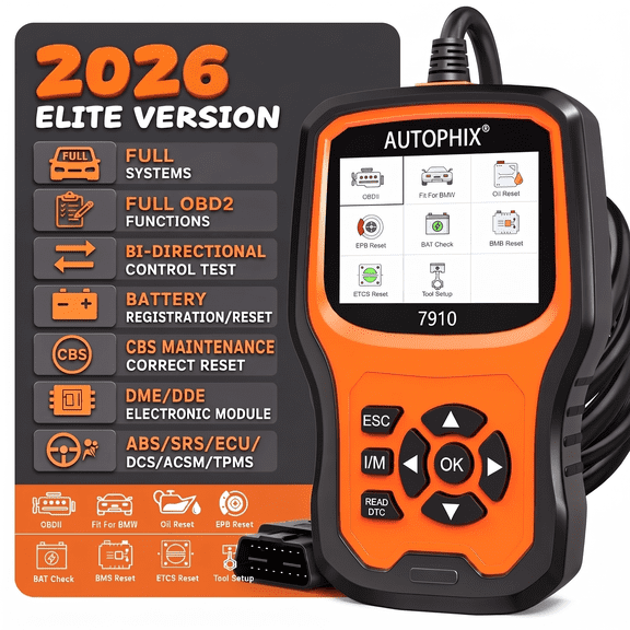 Autophix 7910 Automotive Diagnostic Tool with ABS Reset