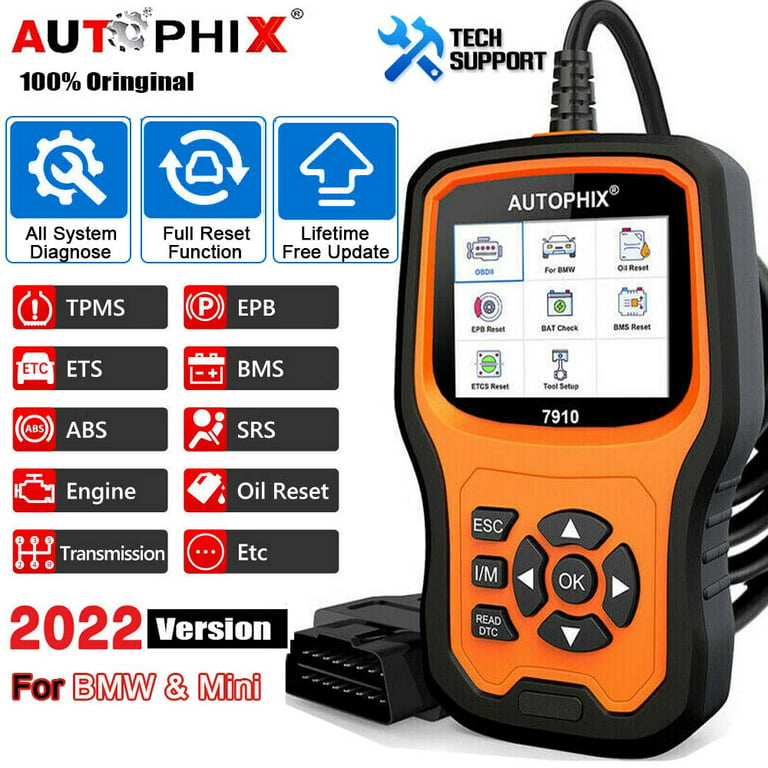 Autophix 7910 Full System OBD2 Scanner For BMW Mini Automotive Code Reader  Oil ABS EPB SAS SRS TPMS BMS DPF Oil Reset Diagnostic Scan Tool Garage  Repair Tool 