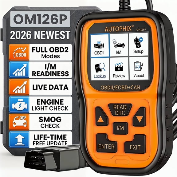Autophix OBD2 Scanner OM126P Enhanced Check Engine Code Reader Auto Diagnostic Scanner Car Diagnostic Tool