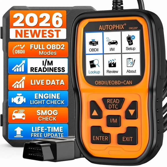 Autophix OBD2 Scanner OM126P Enhanced Check Engine Code Reader Auto Diagnostic Scanner Car Diagnostic Tool