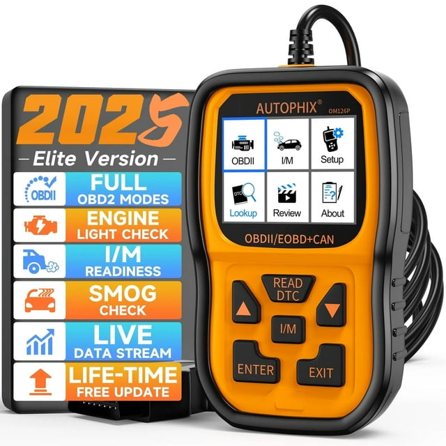 Autophix OBD2 Scanner OM126P Enhanced Check Engine Code Reader Auto Diagnostic Scanner Car Diagnostic Tool