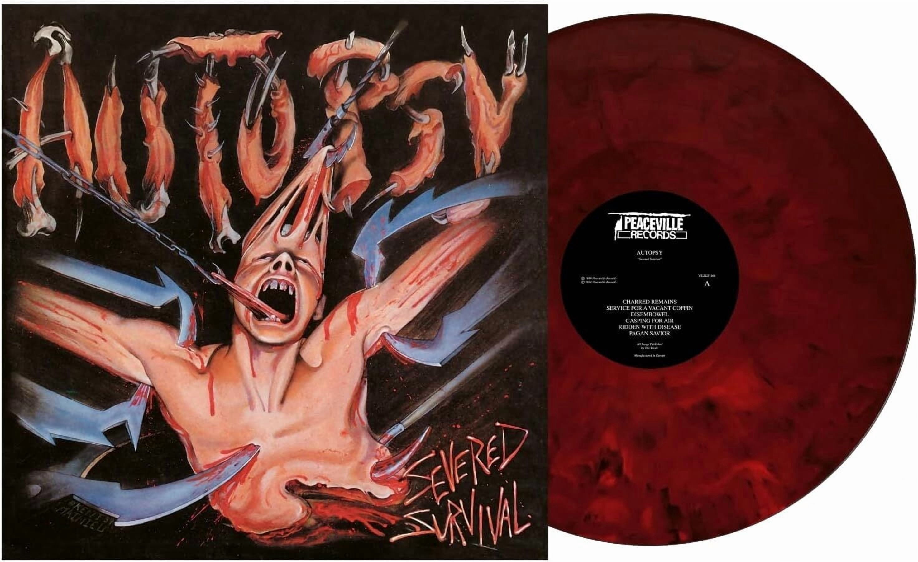 Autopsy - Severed Survival: 35th Anniversary - Red Sleeve, 140gm Red & Black Marble Vinyl - Music & Performance