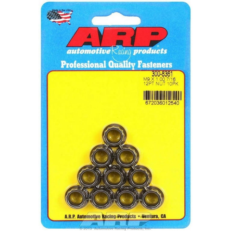 ARP 9mm x 1.00 12pt Nuts (10) ARP 9mm x 1.00 12pt Nuts (10)