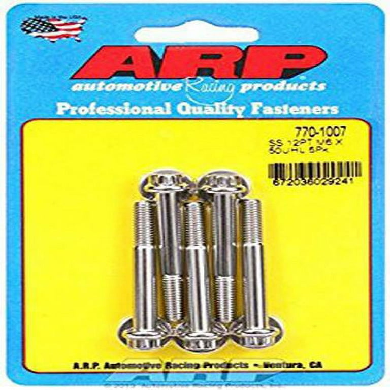 ARP S/S Bolt Kit - 12pt (5) 6mm x 1.00 x 50mm ARP S/S Bolt Kit - 12pt (5) 6mm x 1.00 x 50mm