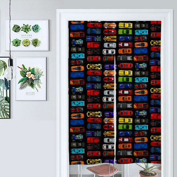 Autos, Autos Und Autos Door Curtain Nordic Living Room DoorCurtain Porch Partition Curtain Kitchen Rative Half Curtain