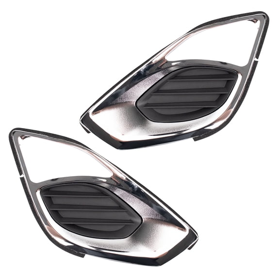 TRQ Front Driver & Passenger Side Fog Light Hole Cover Set,Fog Light Cover Set Fits 2013-2015 Toyota Avalon TO1038165 TO1039165