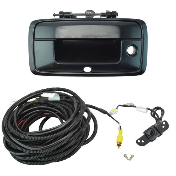 TRQ New Rear View Camera Compatible with 2014-2015 Chevrolet Silverado GMC Sierra
