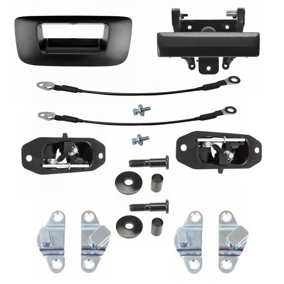 Autos Part Outlet New Tailgate Repair Kit Compatible with 2007-2014 Chevrolet GMC 10 Piece Silverado Sierra 1500 2500 HD 2500 HD 3500 HD