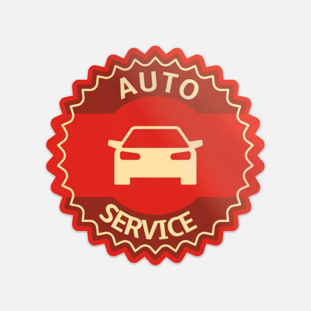 Autoservice Car Badge Sticker Phone Decal Water Bottle Stickers Car ...