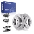 thumbnail image 1 of AutoShack Front Vented Brake Rotors + Ceramic Pads + Hub Bearing Assembly 8-PC Brake Kit Replacement for 2006-2008 Dodge Ram 1500 2006-2008 Dodge Ram 2500 13.89" (352.8 mm), 1 of 5