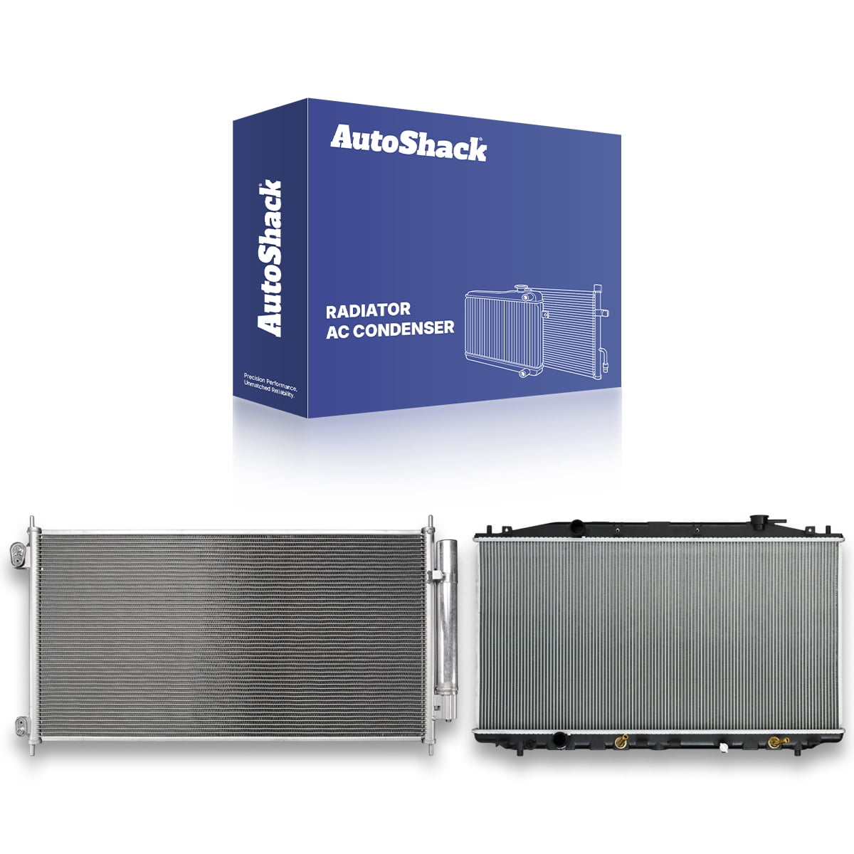 Car Radiator And Ac Condensor AutoShack Radiator & A/C Condenser Kit, Compatible with Honda Accord ...